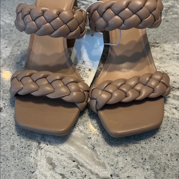 A New Day Women's Brown Braided Heels - Picture 4 of 6